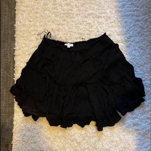 Black mini shirt
